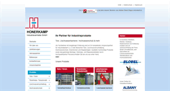 Desktop Screenshot of honerkamp.net